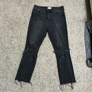 Black Distressed jeans